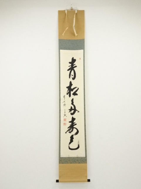 JAPANESE HANGING SCROLL / HAND PAINTED / CALLIGRAPHY 